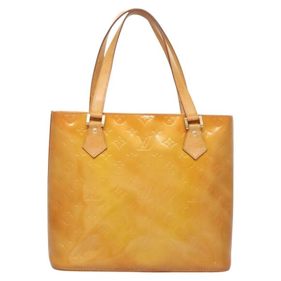 LOUIS VUITTON Monogram Vernis Houston Hand Bag Beige M91004 - Picture 3 of 13